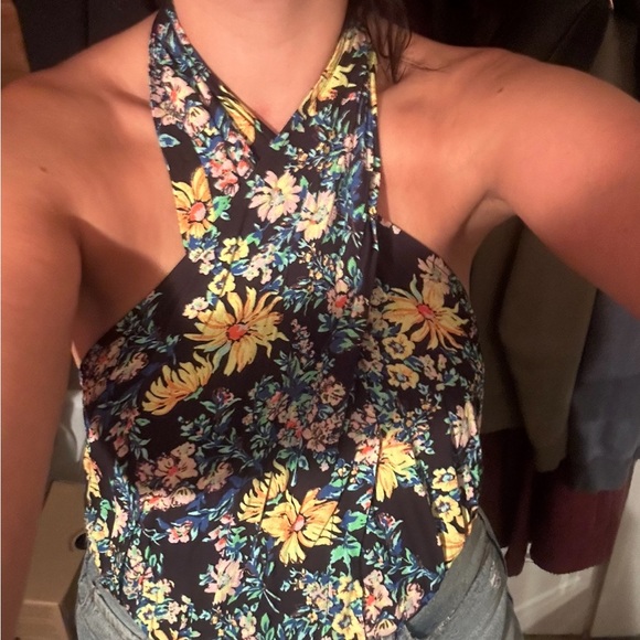 NWOT Free People Should I say halter bodysuit sz S - Picture 3 of 3